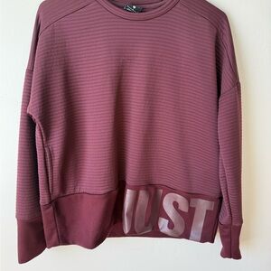 Nike Burgundy Ribbed Sweatshirt